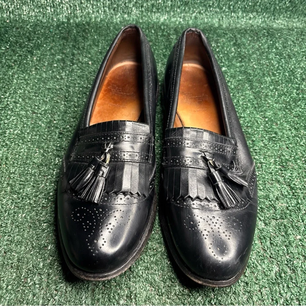Allen Edmonds Bridgeton‎ Black Leather Tassel Loafers Dress Shoes Mens 11.5 B